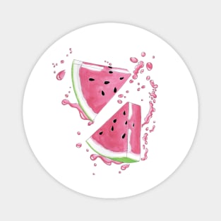 Watermelon Splash cool summer Magnet